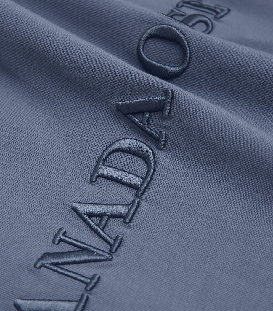 Cotton Embroidered Emerson T-Shirt OZONE BLUE 222 Image 5