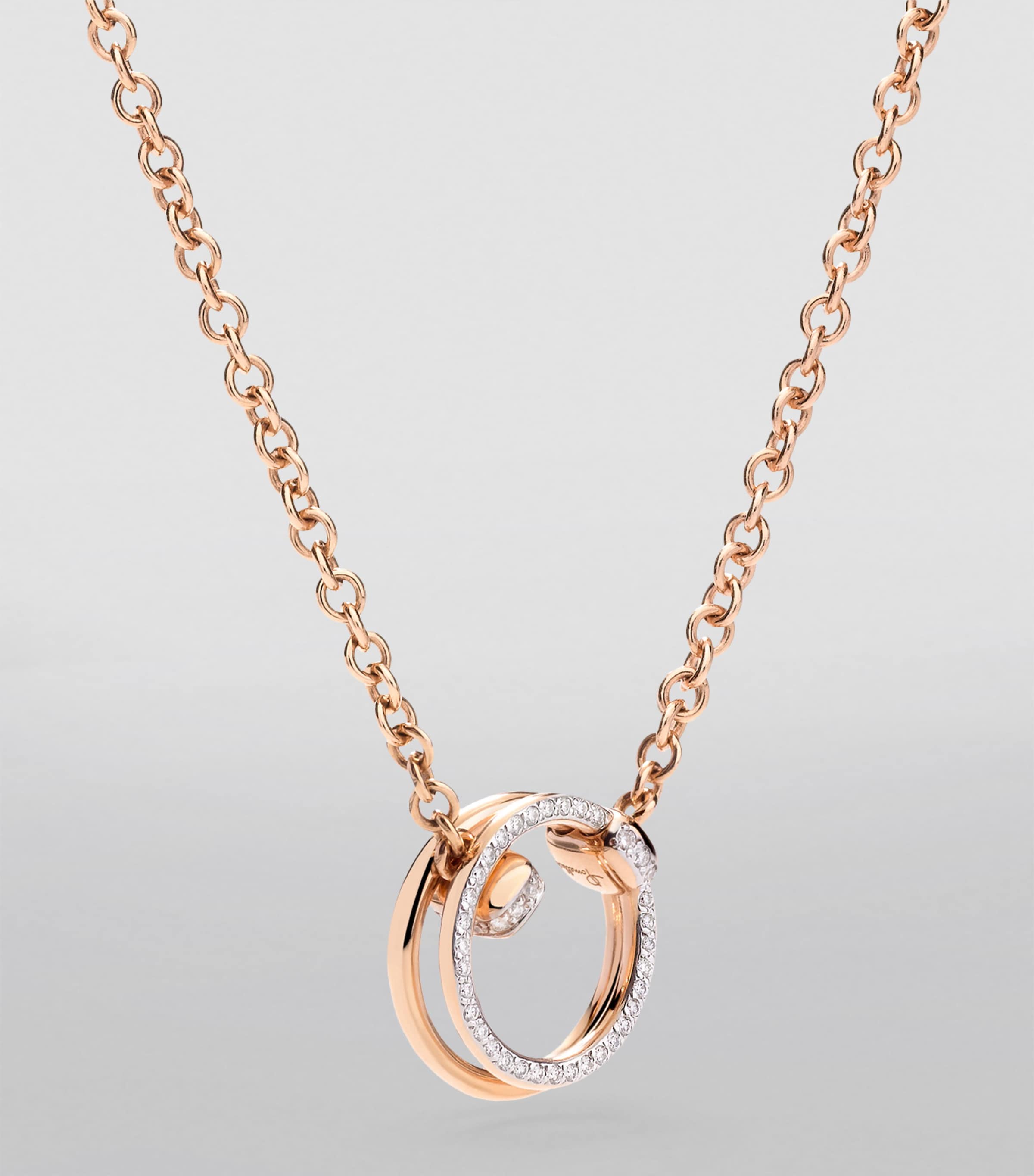Rose Gold and Diamond Pomellato Together Necklace DB000 Image 3