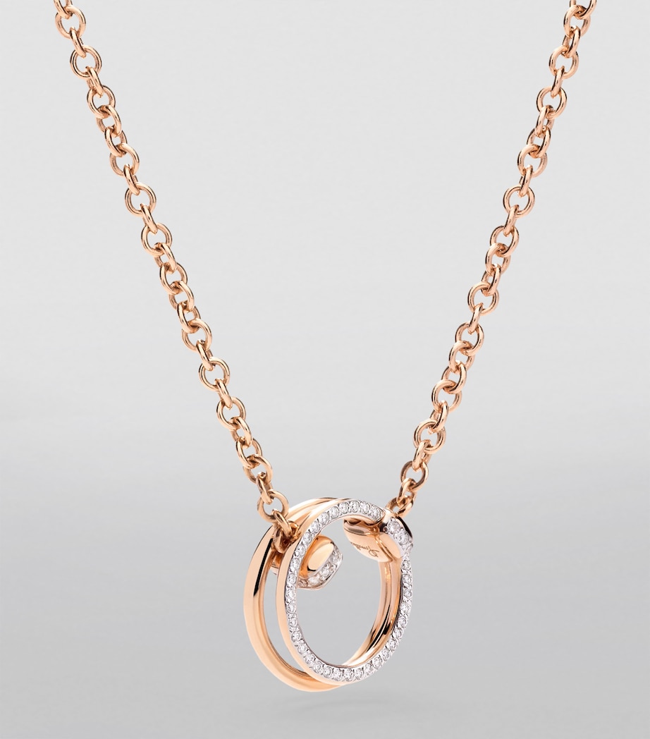 Rose Gold and Diamond Pomellato Together Necklace DB000 Image 3