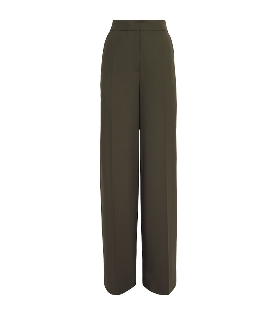 Wool Wide-Leg Trousers