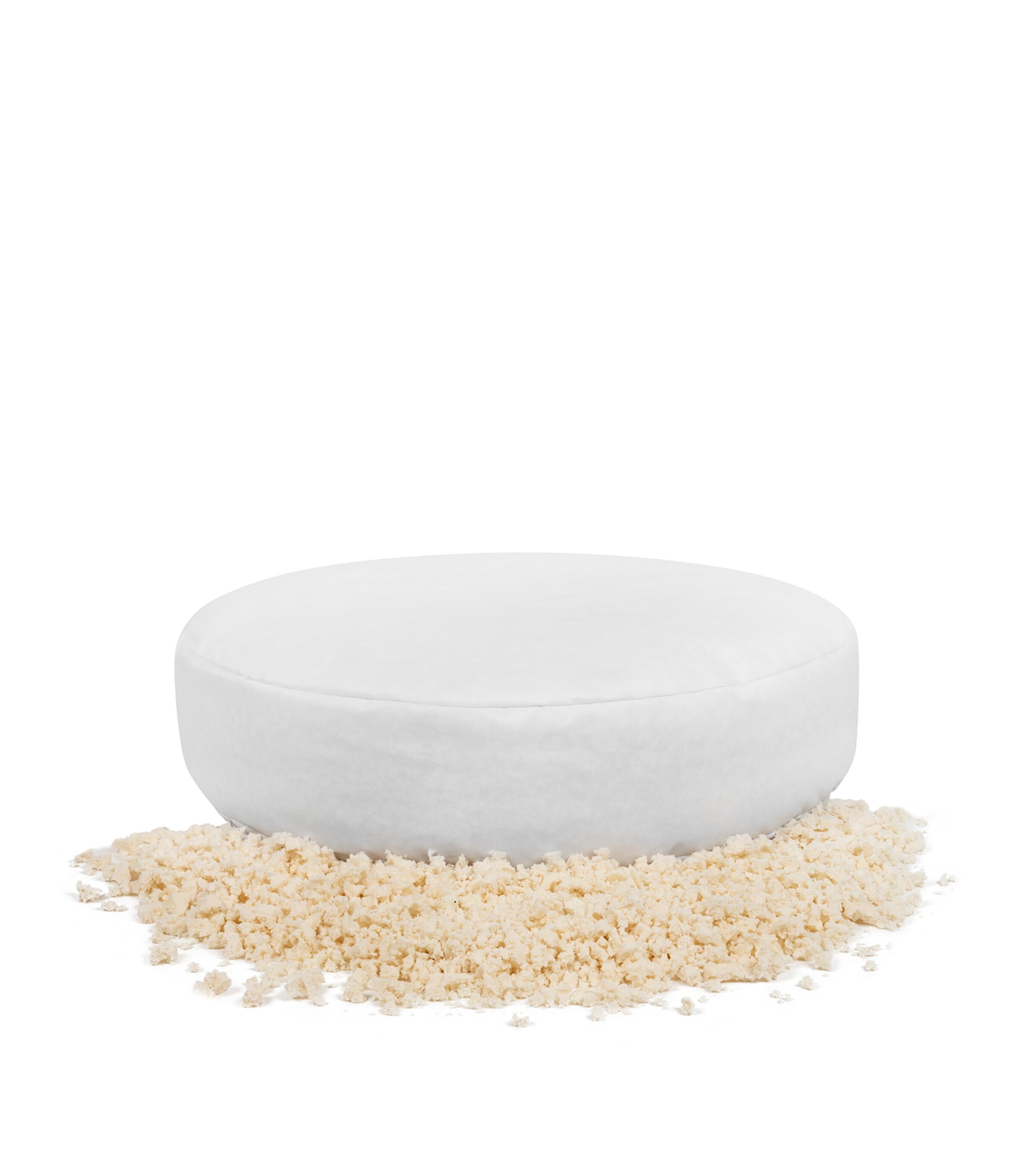 Large Organic Pet Pouf BEIGE Image 6