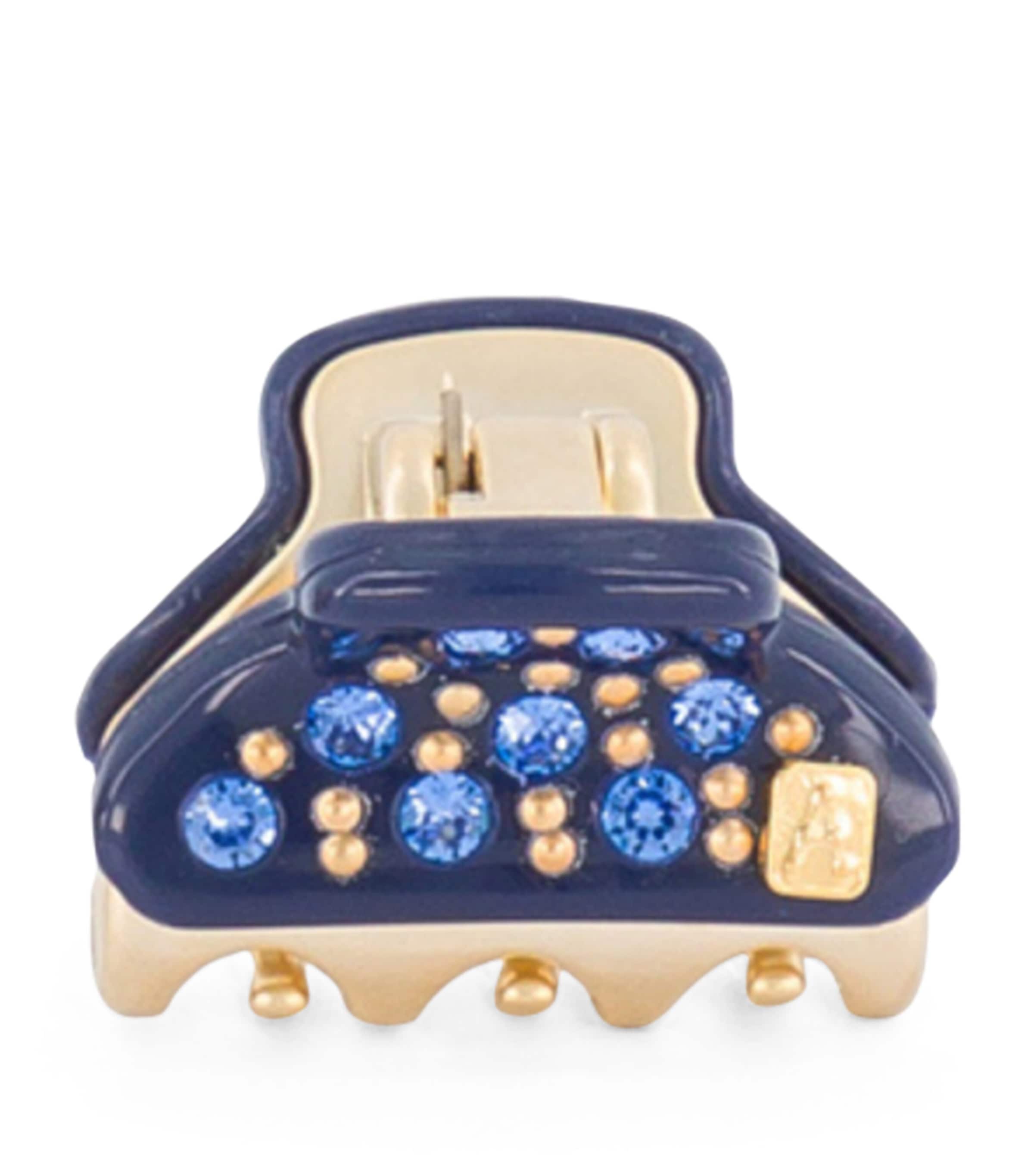 Alexandre de Paris Gold-Plated Mini Claw Hair Clips Marine/or Image 1