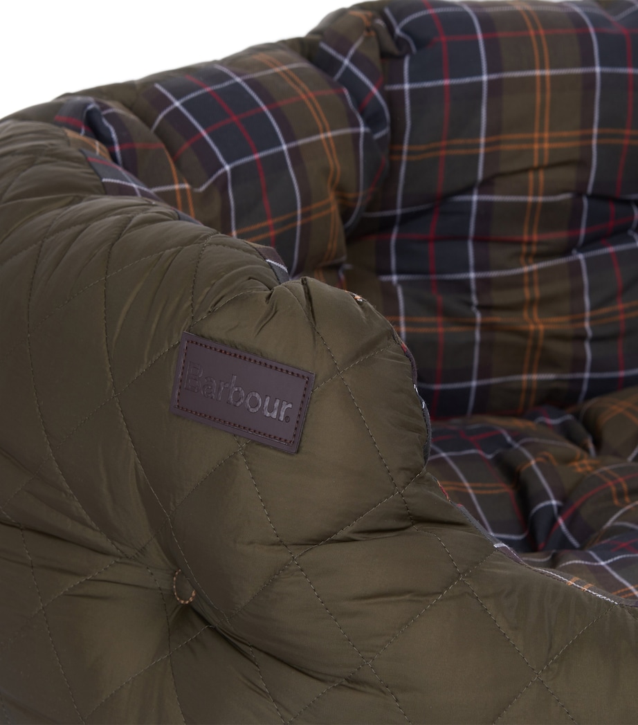 Quilted Dog Bed (89cm) OLIVE Image 2