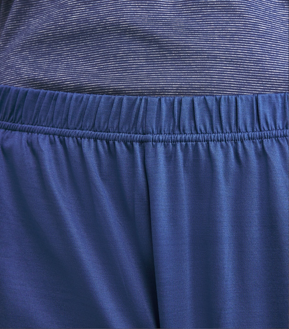 Cotton-Silk Pyjama Set 467 BLUE STRIPE Image 4