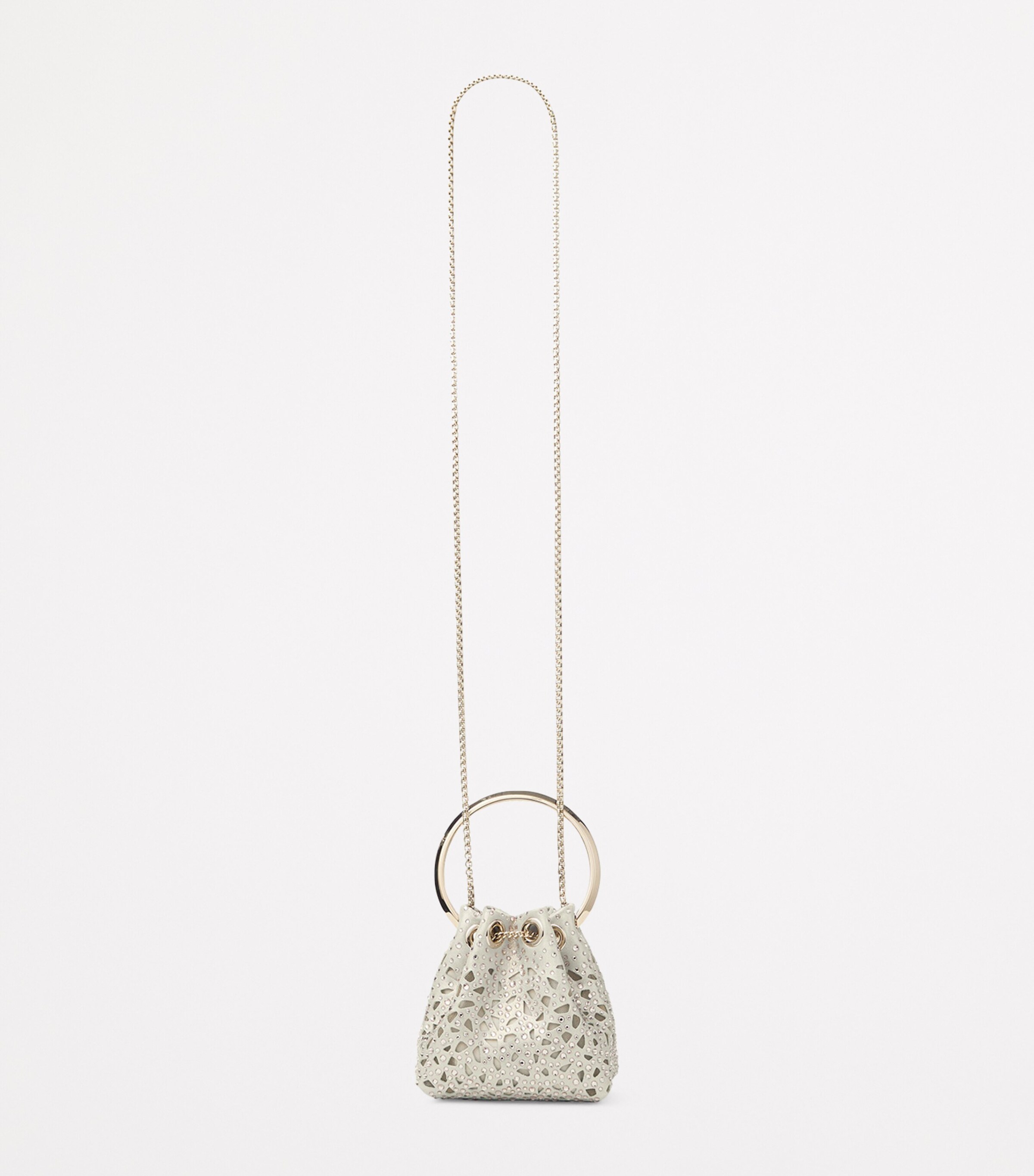 Jimmy Choo Micro Leather Bon Bon Top-Handle Bag Gold/light Gold Image 5