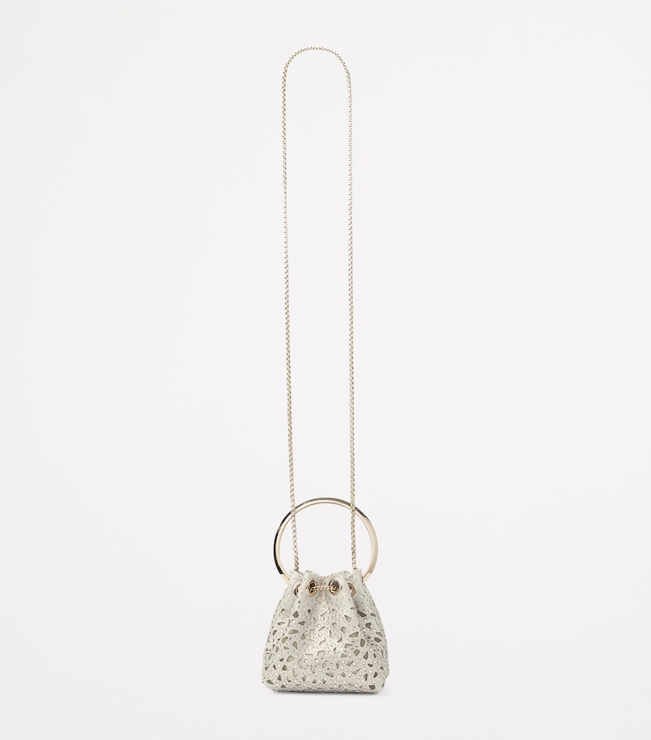Jimmy Choo Micro Leather Bon Bon Top-Handle Bag Gold/light Gold Image 5
