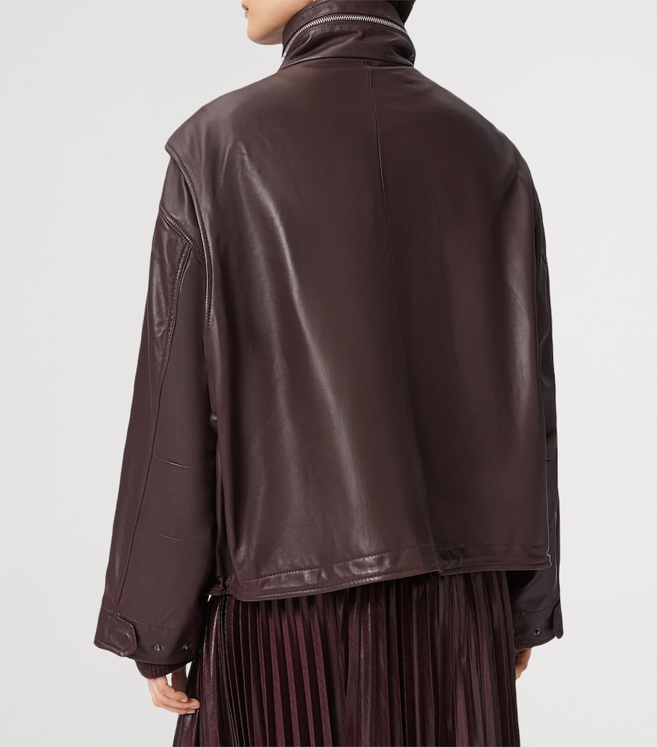 Clay Leather Jacket OXBLOOD RED Image 5
