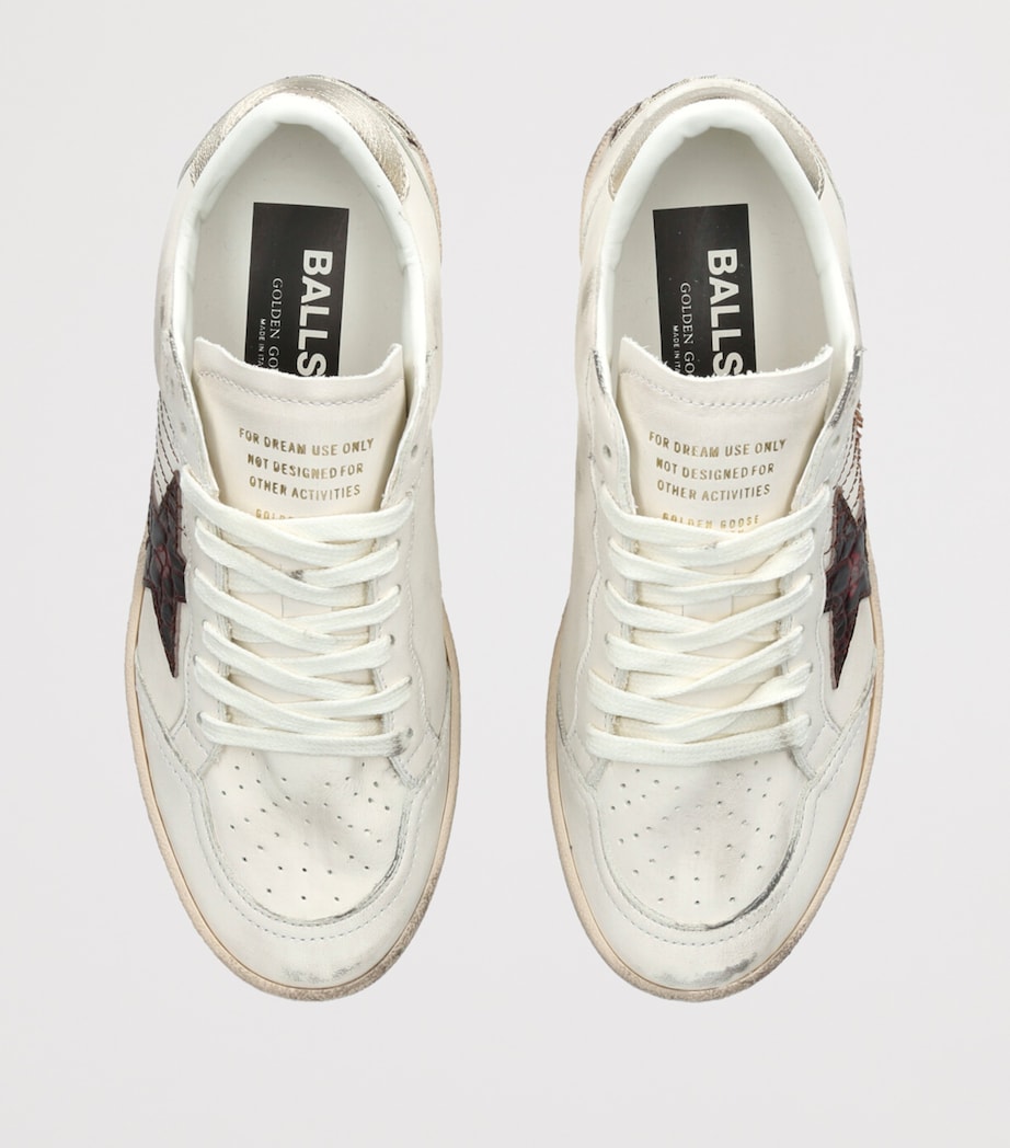 Golden Goose Leather Ball Star Sneakers White/comb Image 4