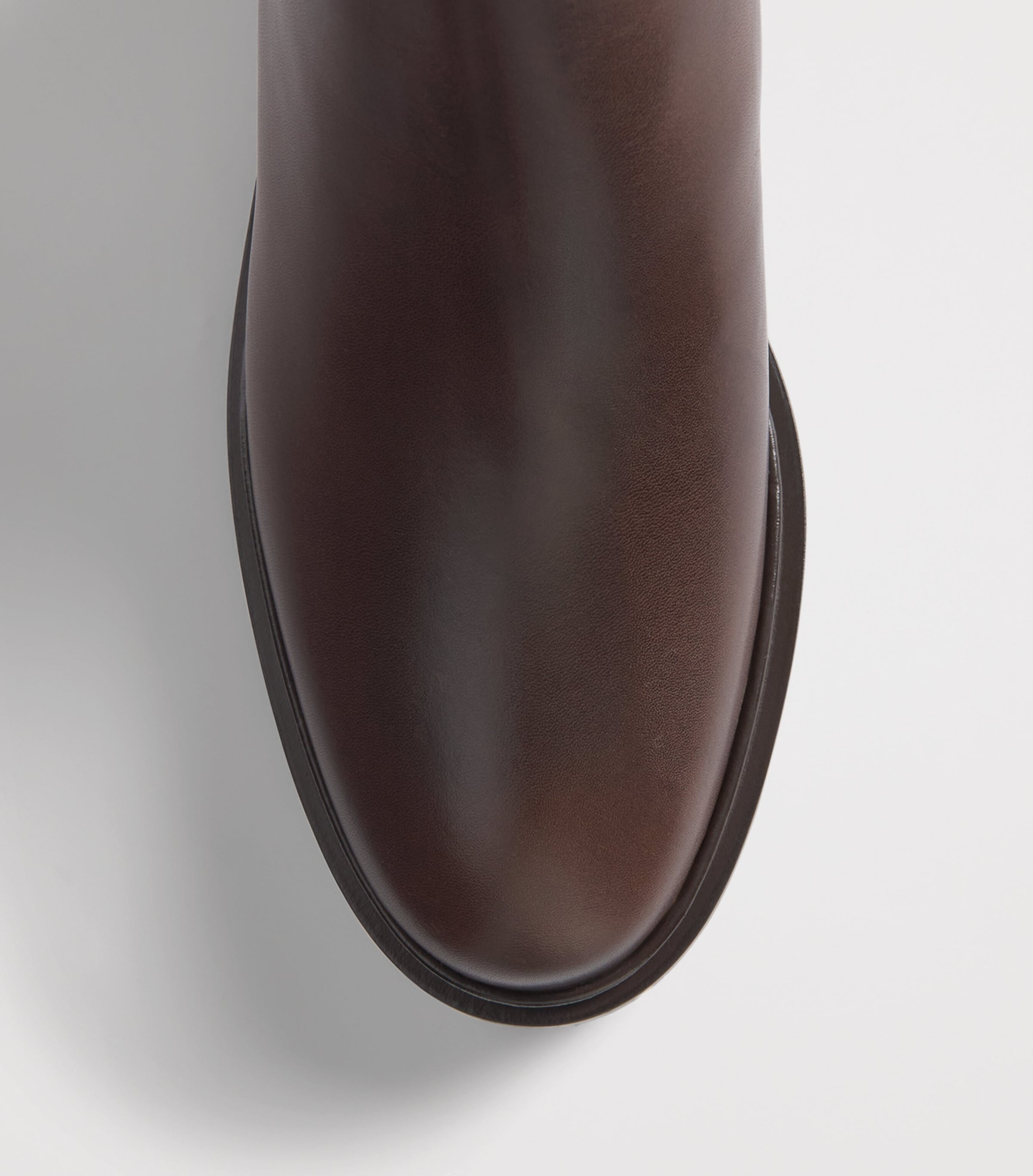 Max Mara Leather Chelsea Boots Dark Brown Image 6