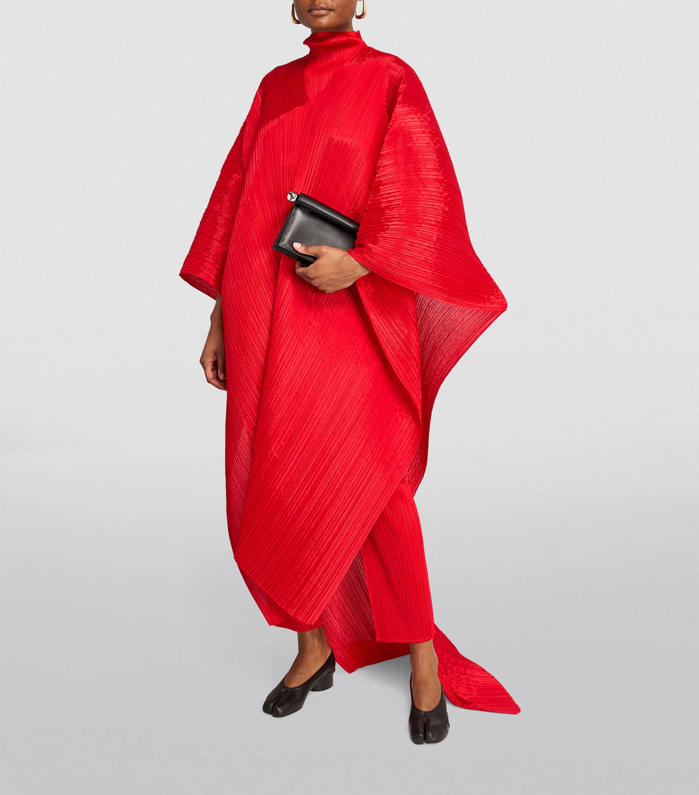 Pleats Please Issey Miyake Red Basics Madame-T Stole | Harrods SG