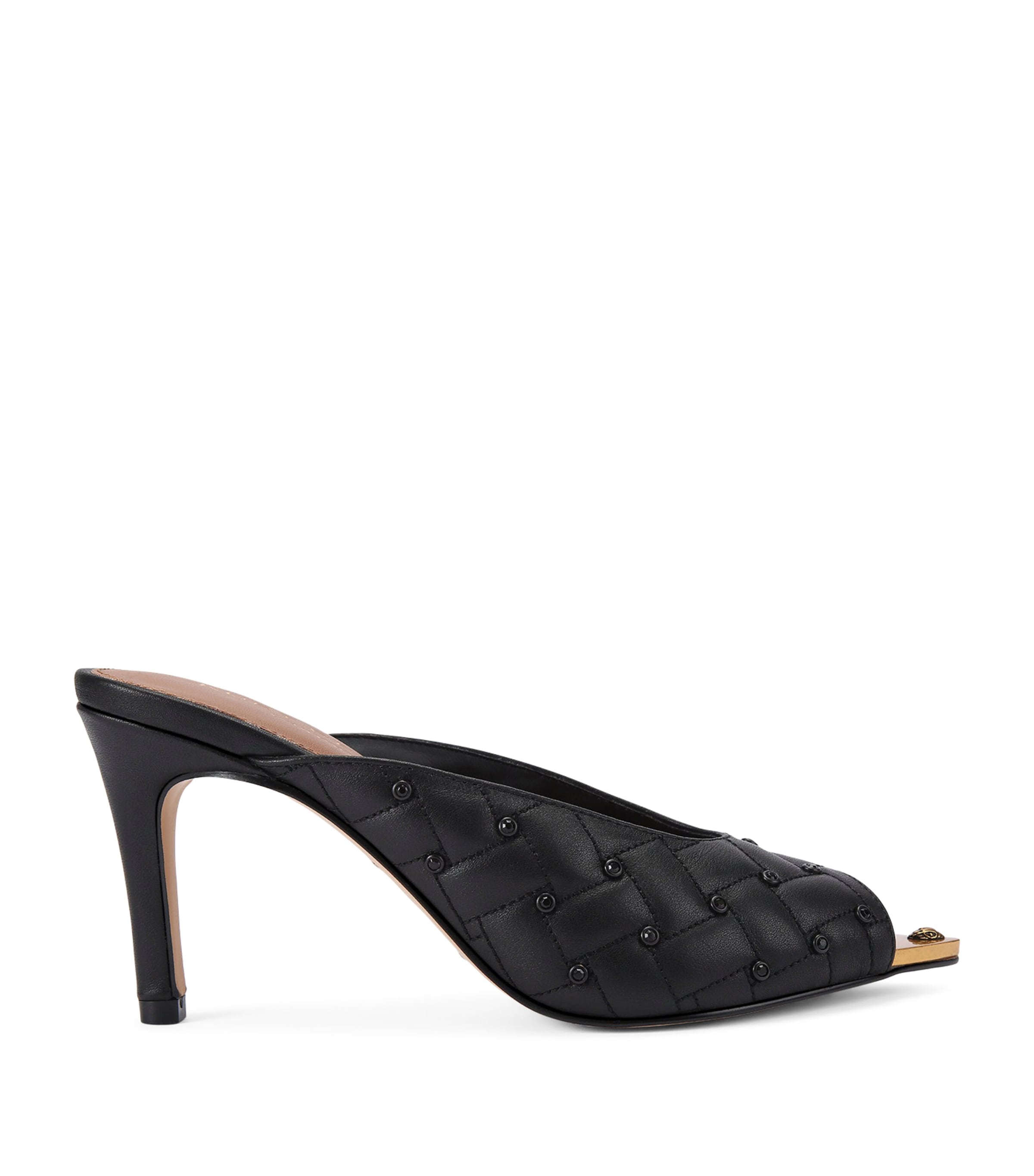 Kurt Geiger London Leather Embellished Regent Mules Blk/other Image 1
