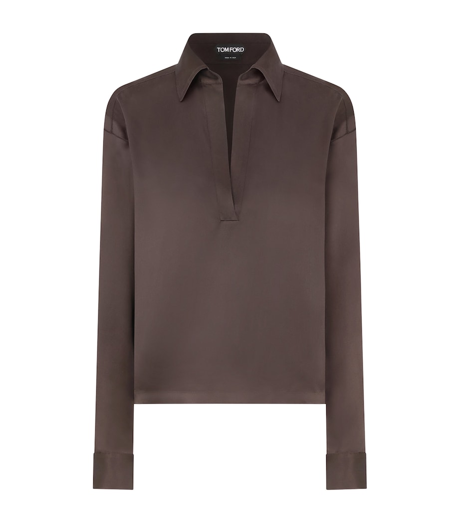 TOM FORD Womens Silk Pyjama Shirt Edb Image 1
