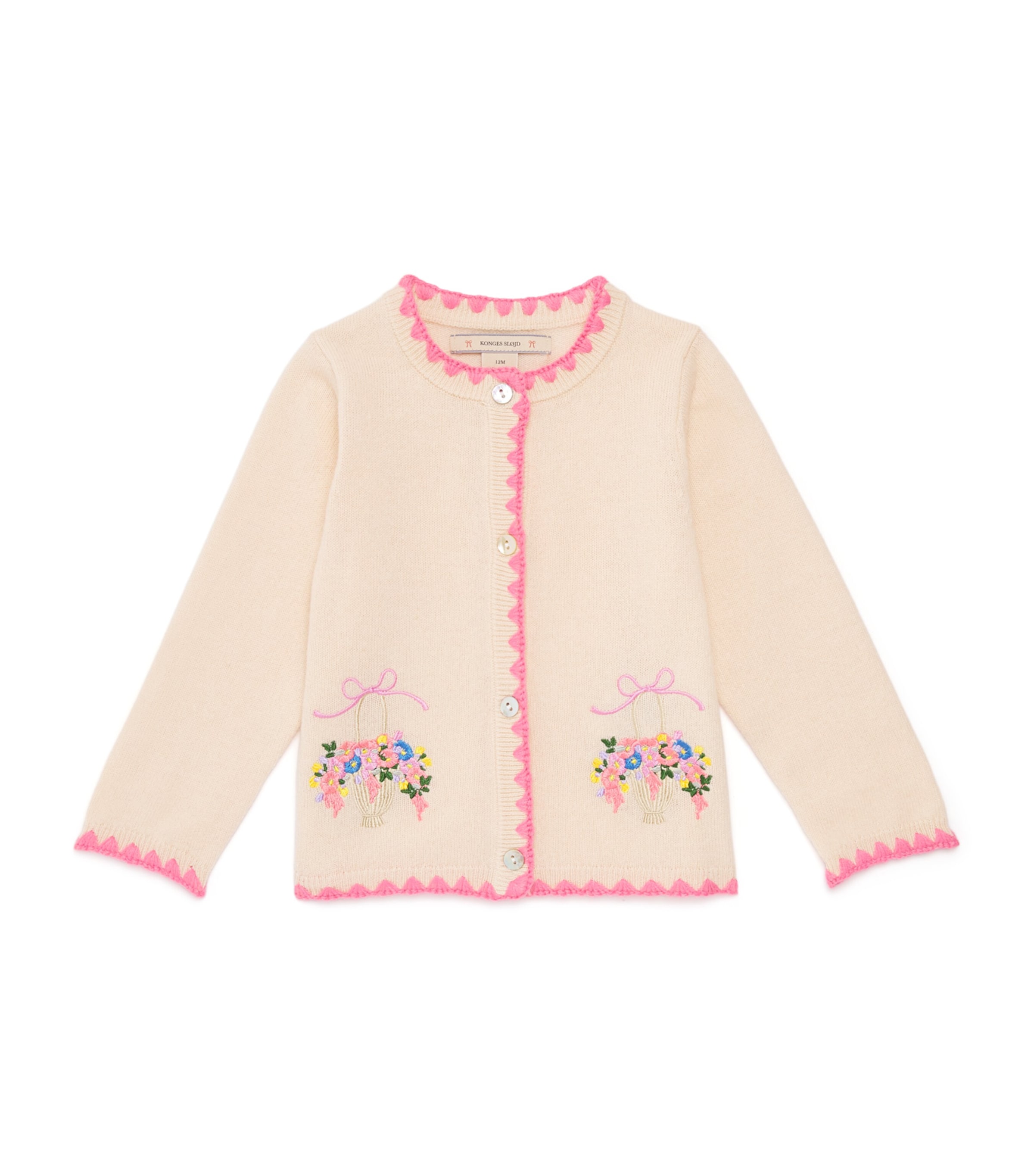 Konges Slojd Wool Collette Cardigan In White