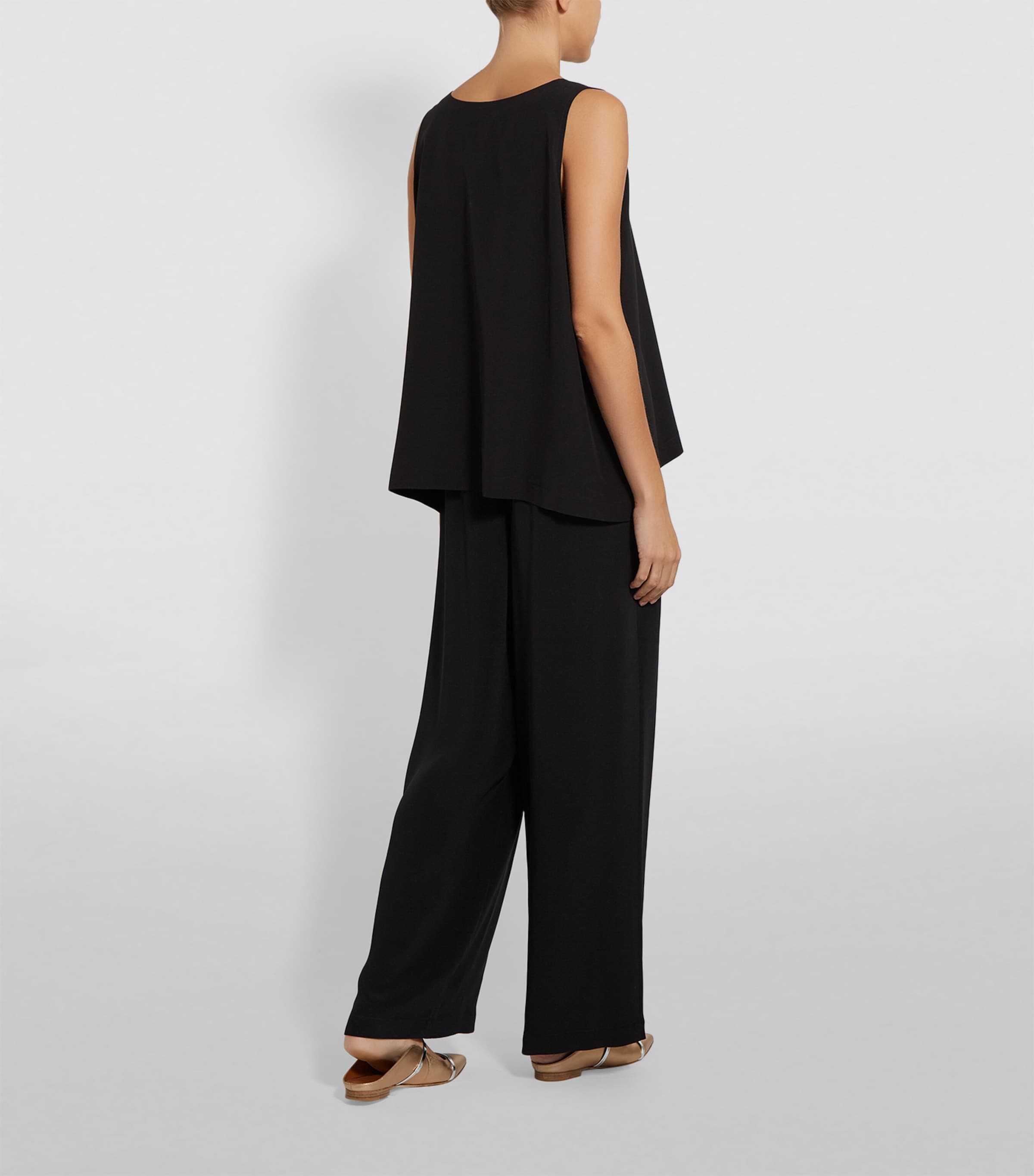 Silk Shell Top BLACK Image 6