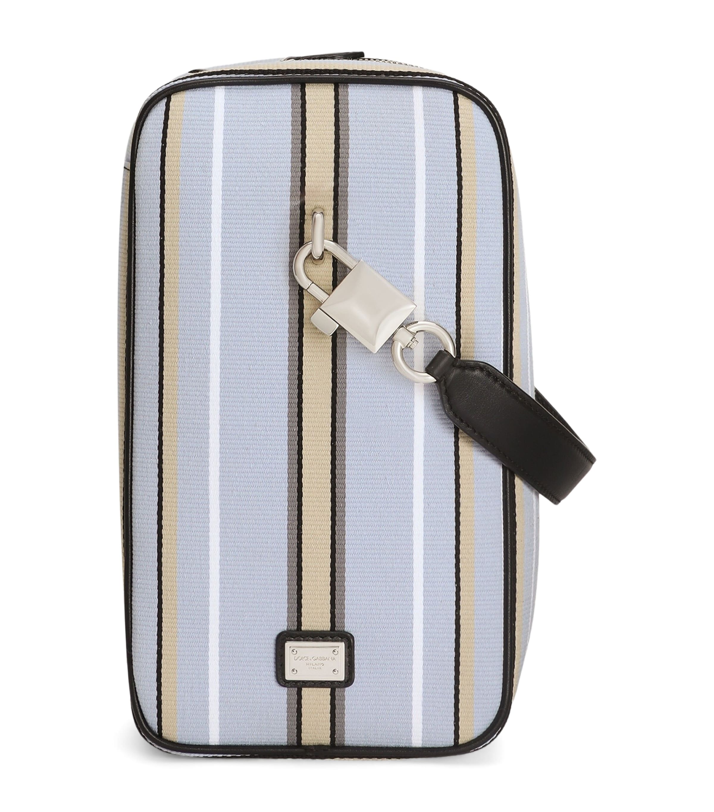 Dolce&Gabbana Striped Lock Top-Handle Bag Multicolor Azz Image 1