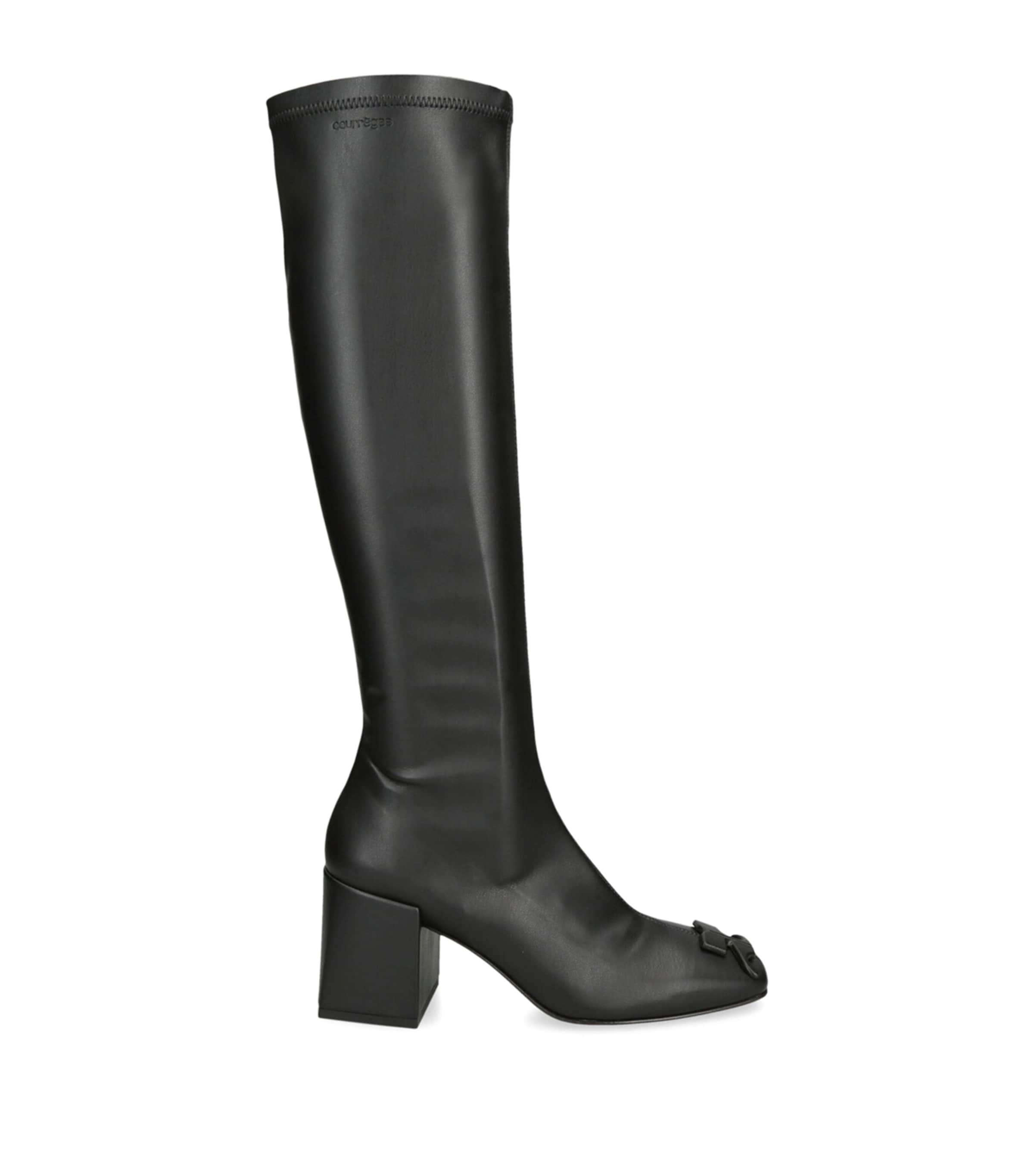 Shop Courrèges Over-the-knee Boots 70 In Black