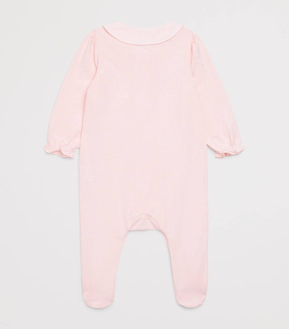 Cotton Embroidered All-In-One (0-24 Months) 31ROSE PÂLE Image 2