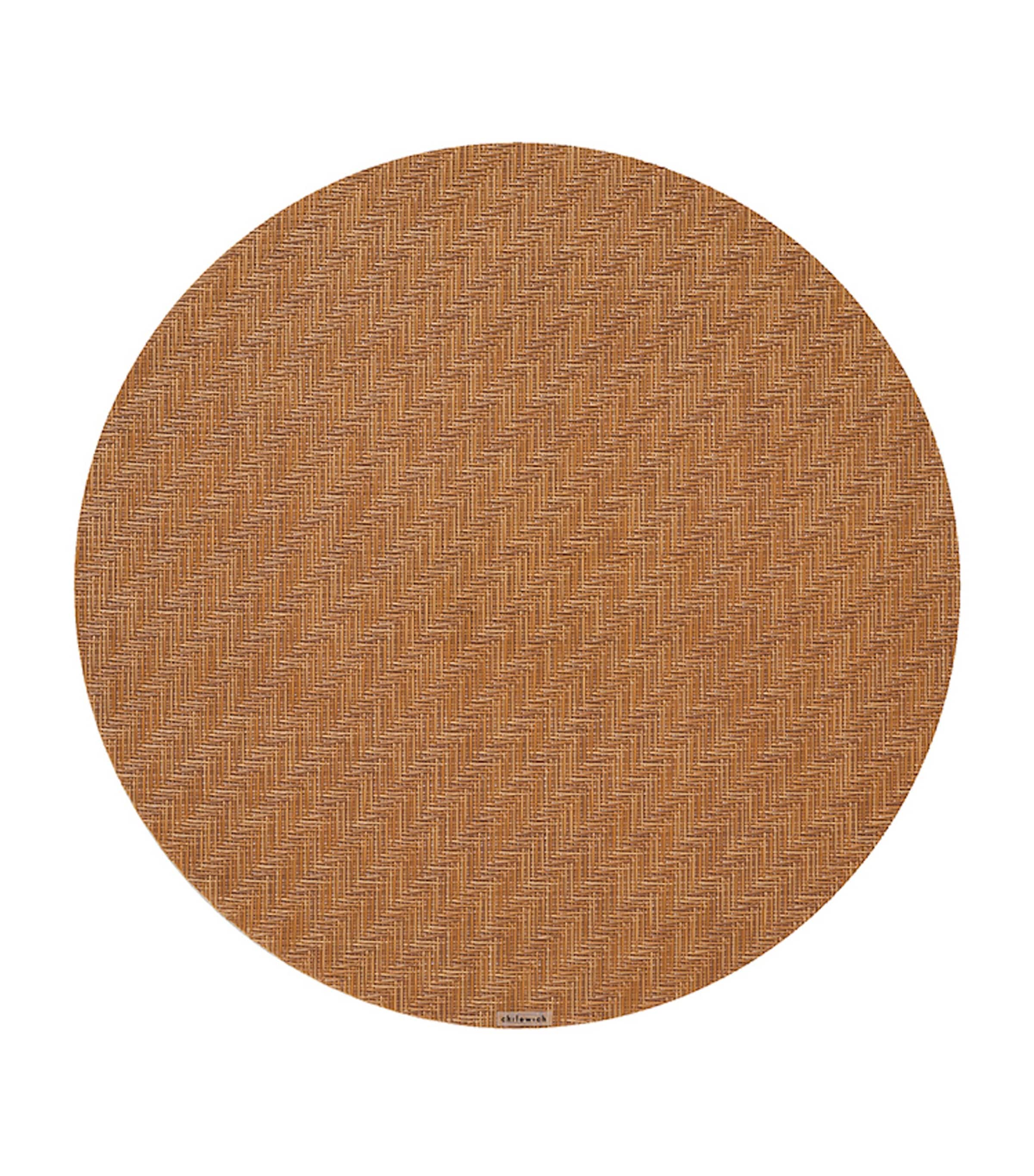 Chilewich Terrastrand Foxtail Round Placemat In Gold