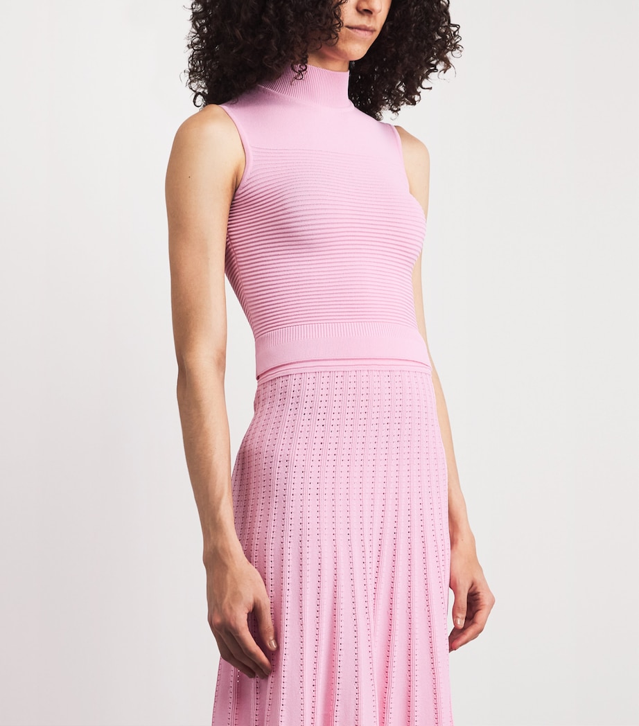 Edeline Lee Womens Knitted Sylvia Tank Top Pink Image 4
