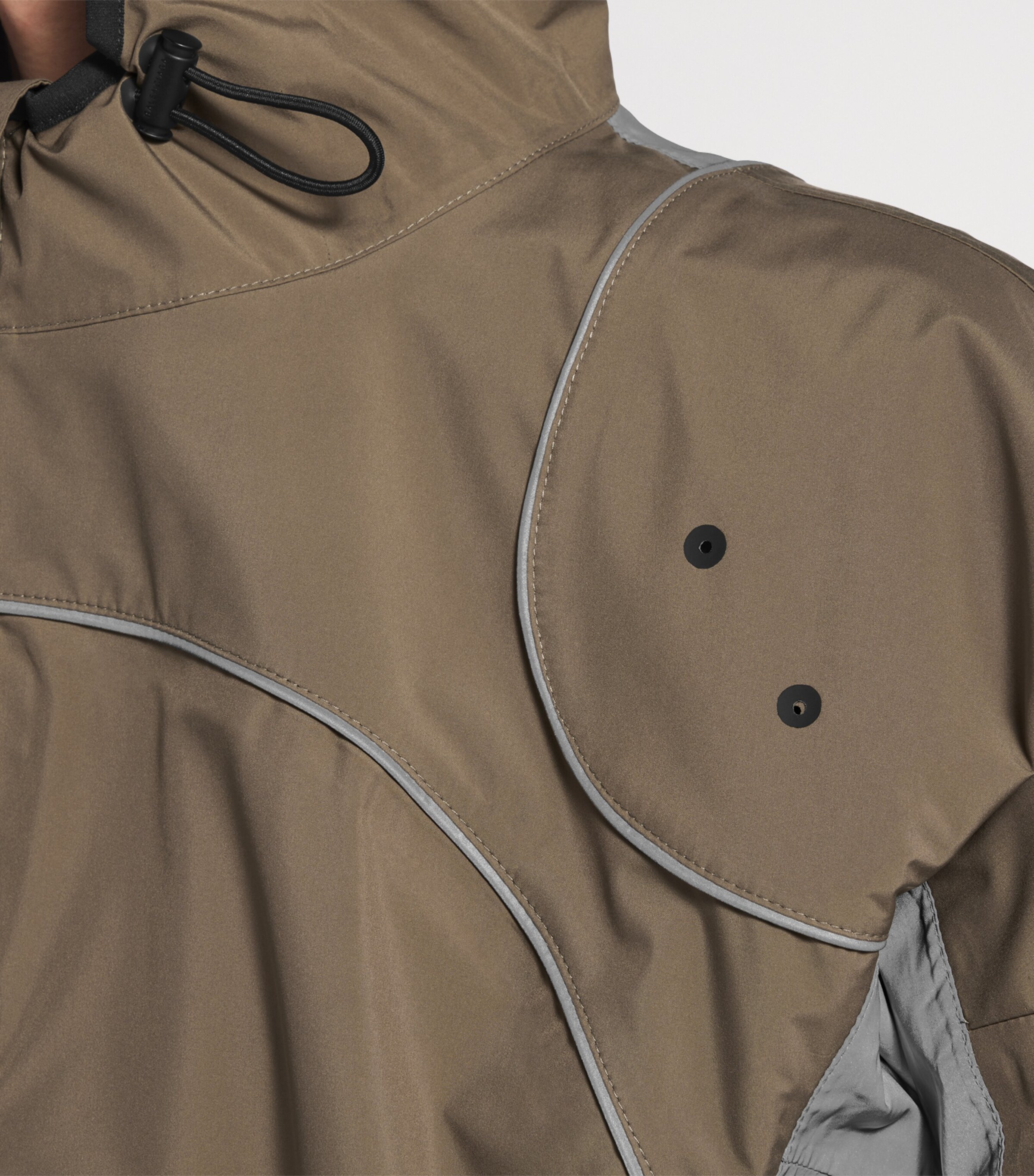 Balenciaga Mens Reflective Techwear Zip-Up Jacket Image 6