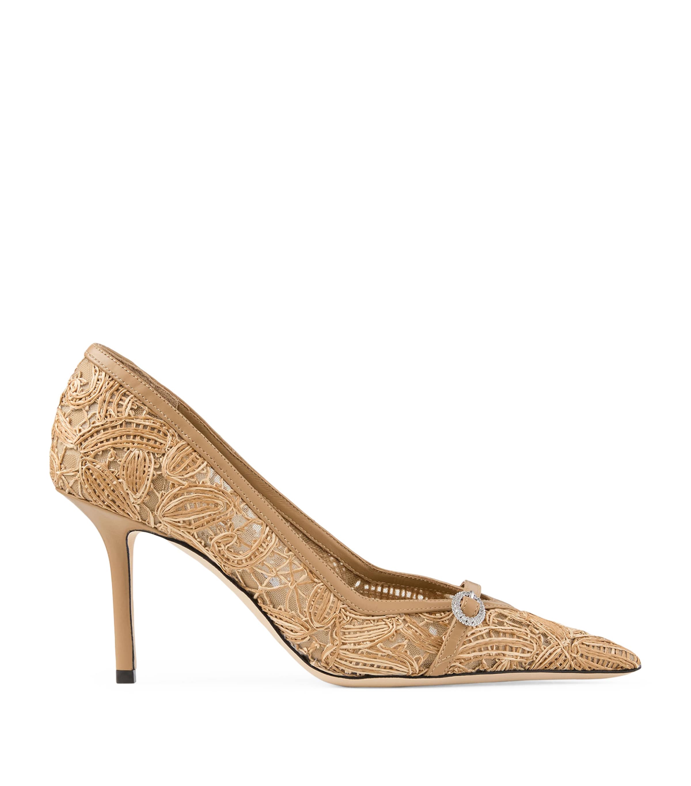 Jimmy Choo Keari 85 Heeled Pumps Natural/cappuccino Image 1