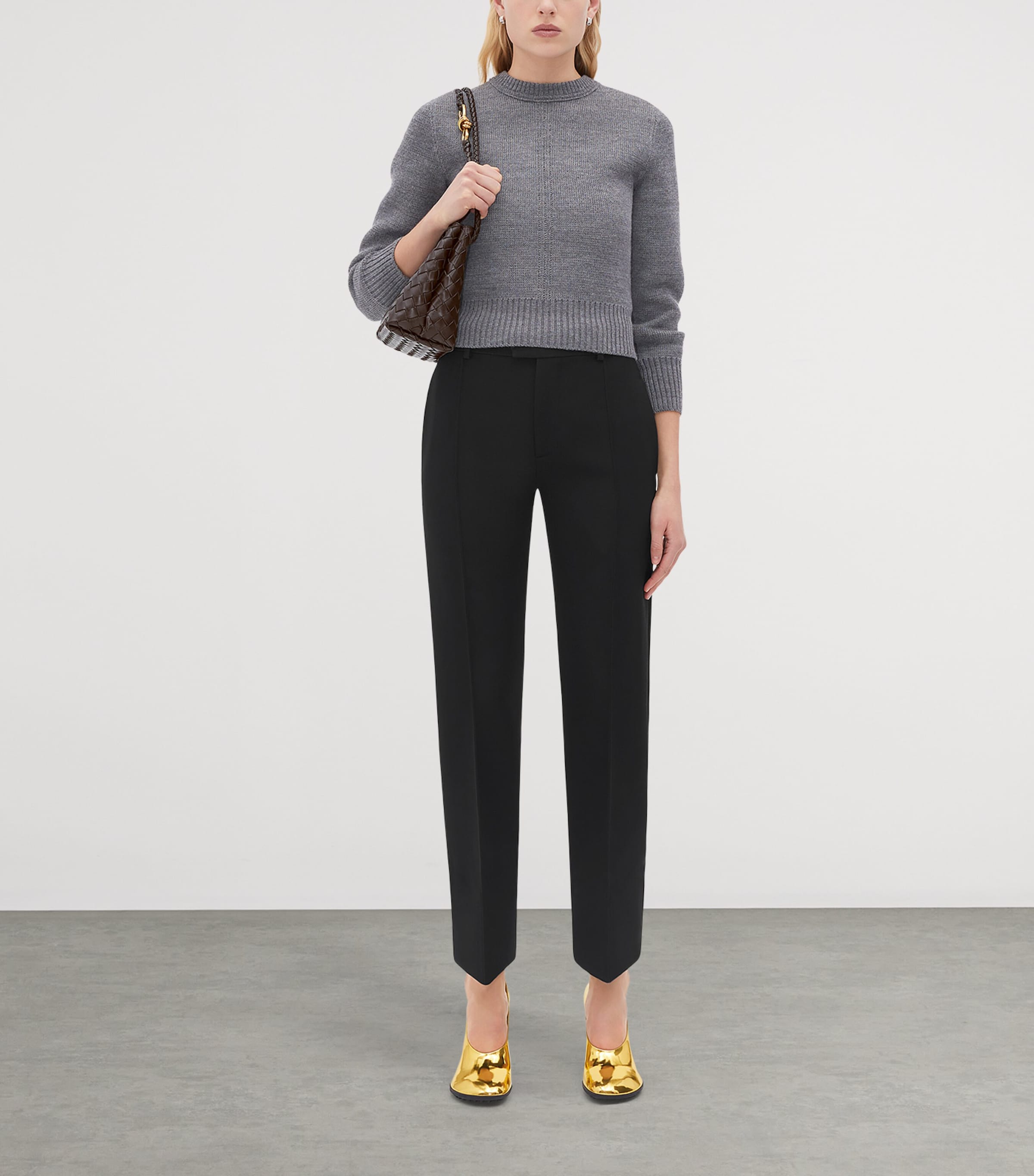 Small Leather Andiamo Top-Handle Bag FONDANT-M BRASS-FOND Image 2