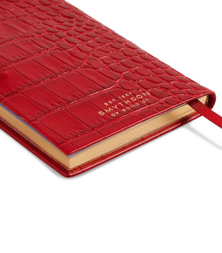 Smythson Leather Panama Weekly Diary 2027 Red Image 6