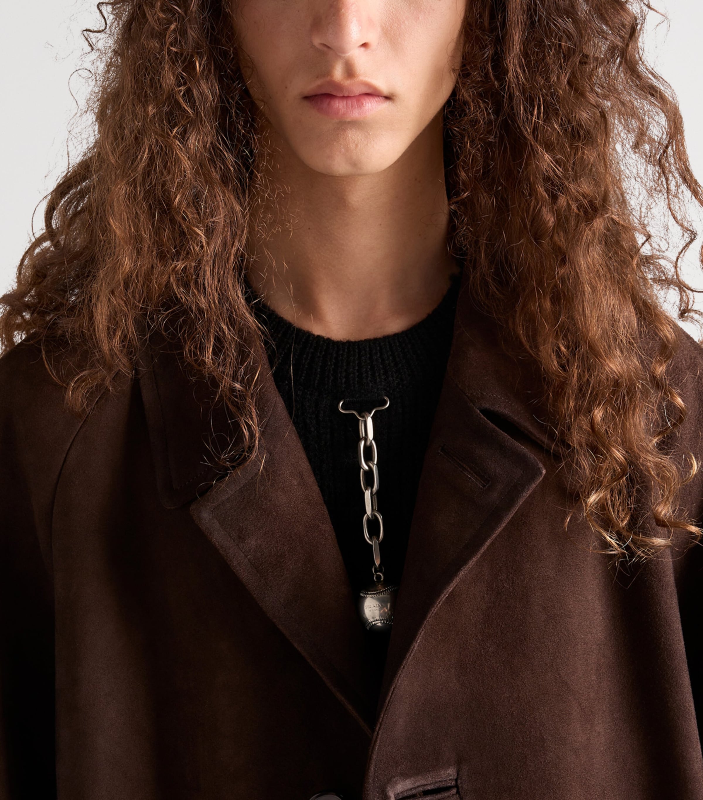 Suede Trench Coat F0003 Image 4