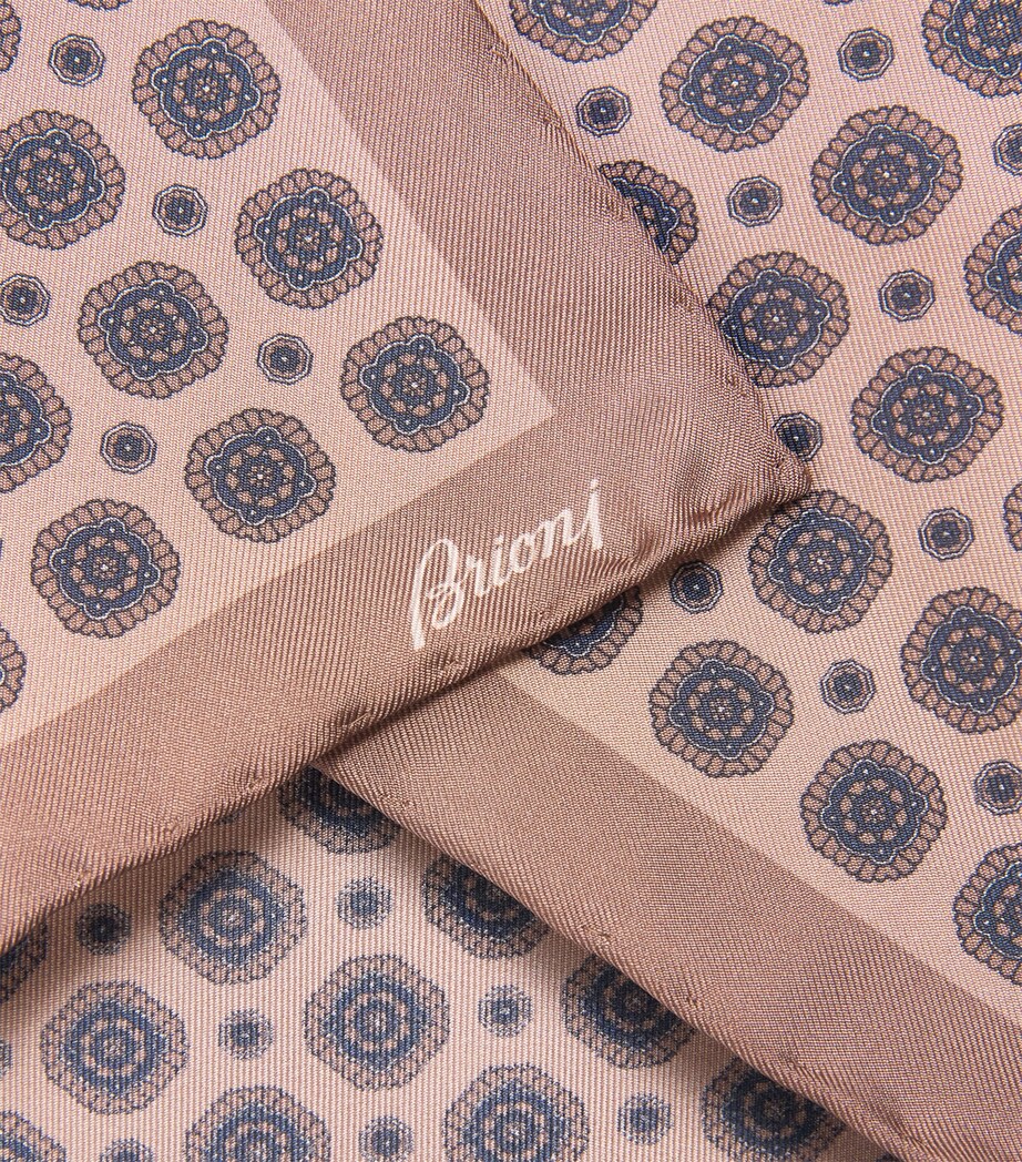 Silk Geometric Pocket Square 5725 Image 3