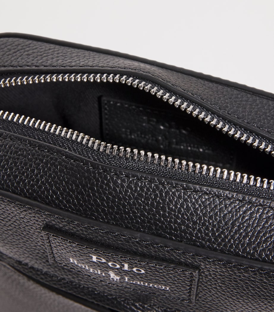 Pebbled Leather Cross-Body Bag BLACK Image 4