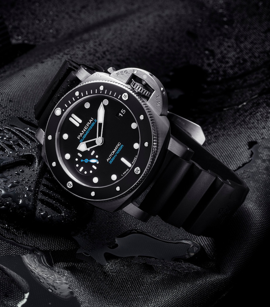 Panerai Stainless Steel Submersible Watch 42mm Black Image 4