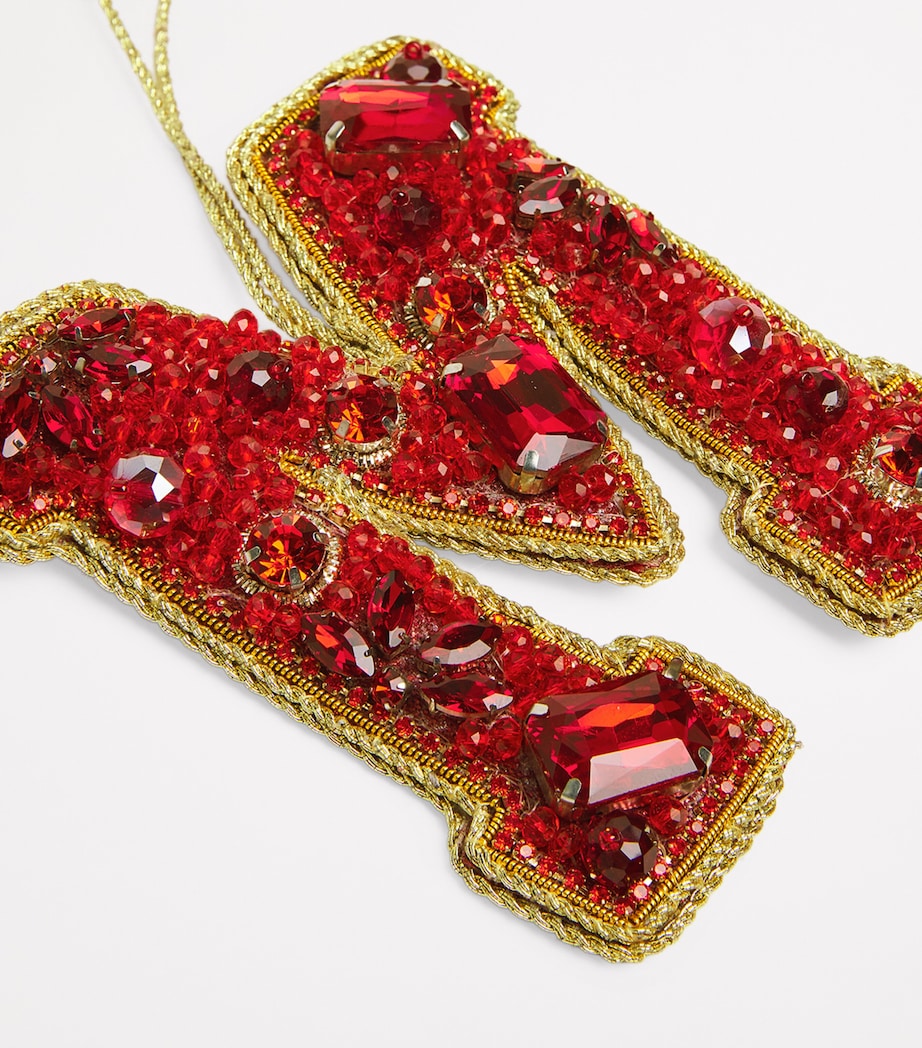 Embellished M Tree Decoration RED Image 2