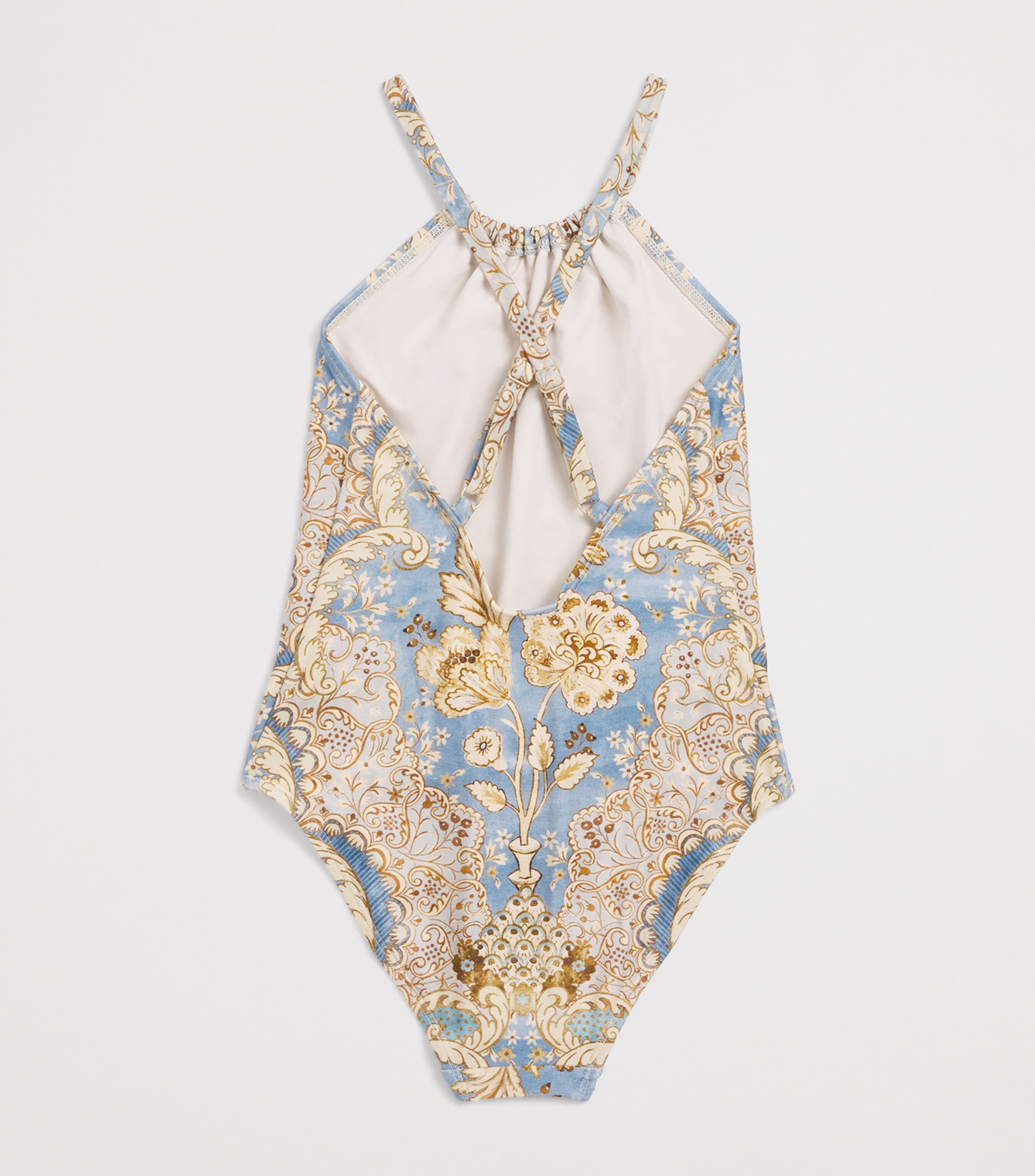 Floral Daylight Swimsuit (1-12 Years) BANDANA FLORAL DENIM Image 2