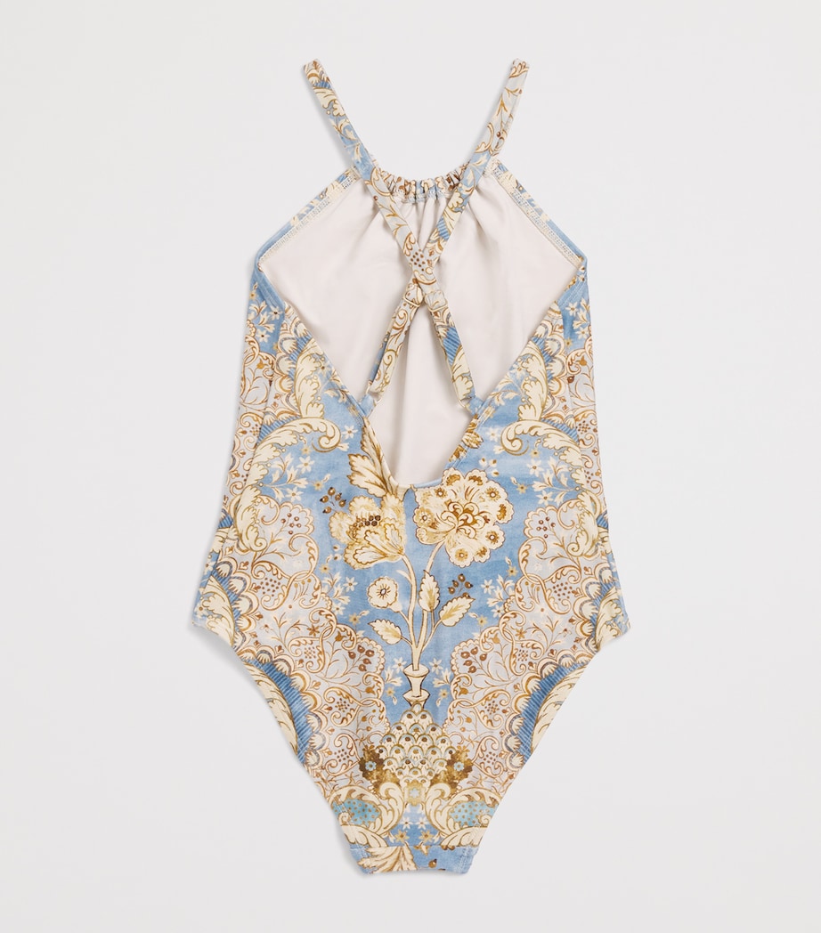 Floral Daylight Swimsuit (1-12 Years) BANDANA FLORAL DENIM Image 2