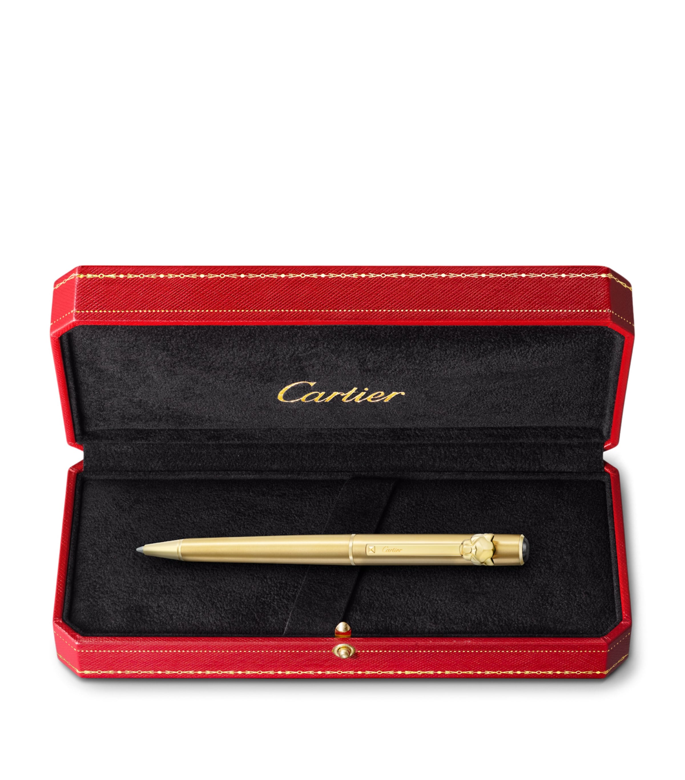 Small Panthère de Cartier Ballpoint Pen GOLD METAL Image 4