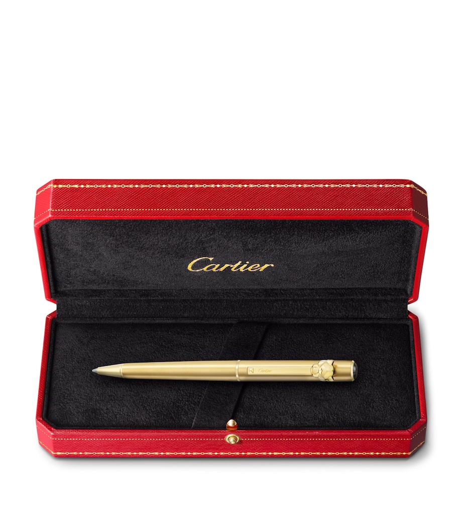 Small Panthère de Cartier Ballpoint Pen GOLD METAL Image 4