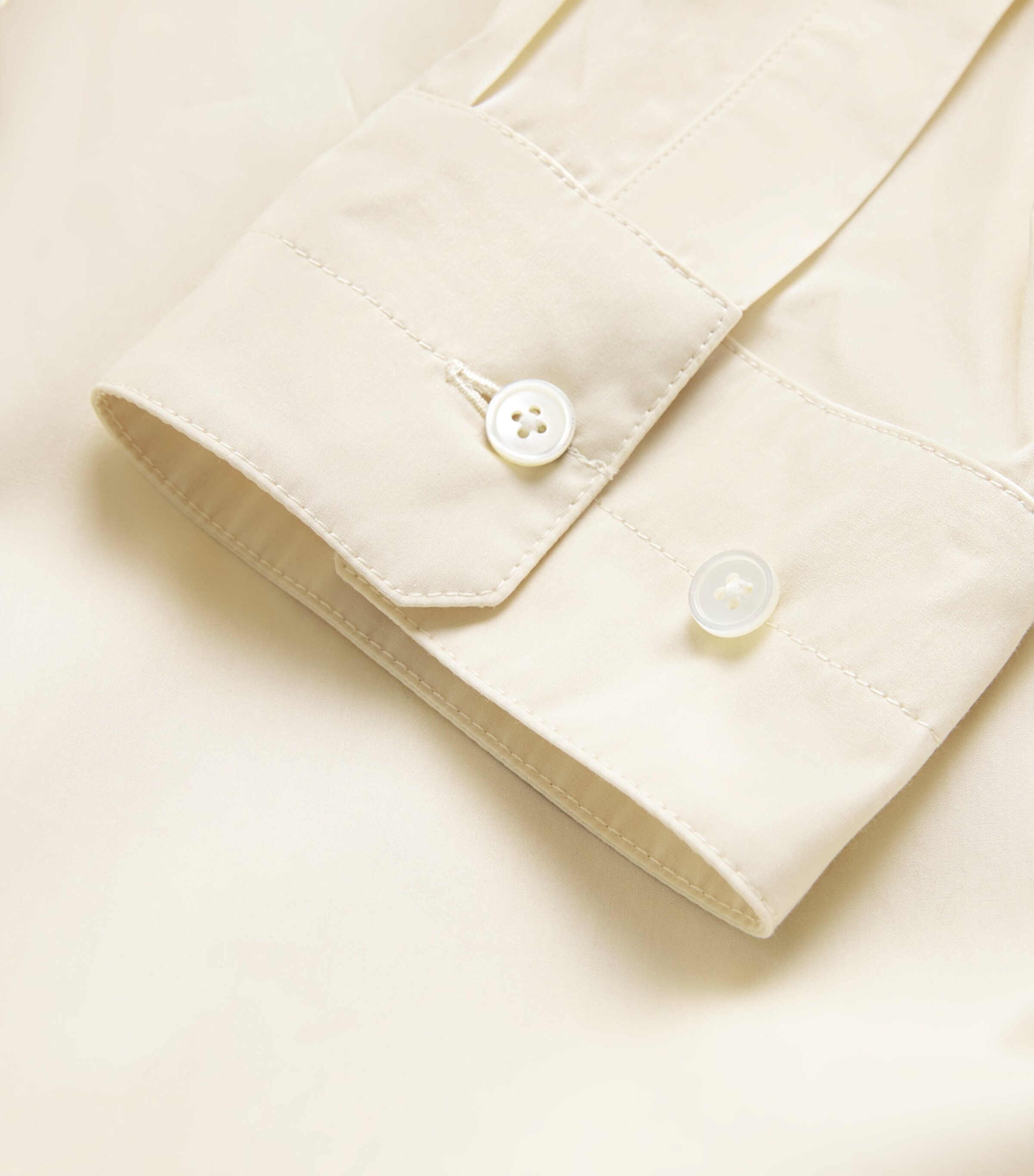 Lemaire Womens Straight-Collar Twisted Shirt Cream Image 5