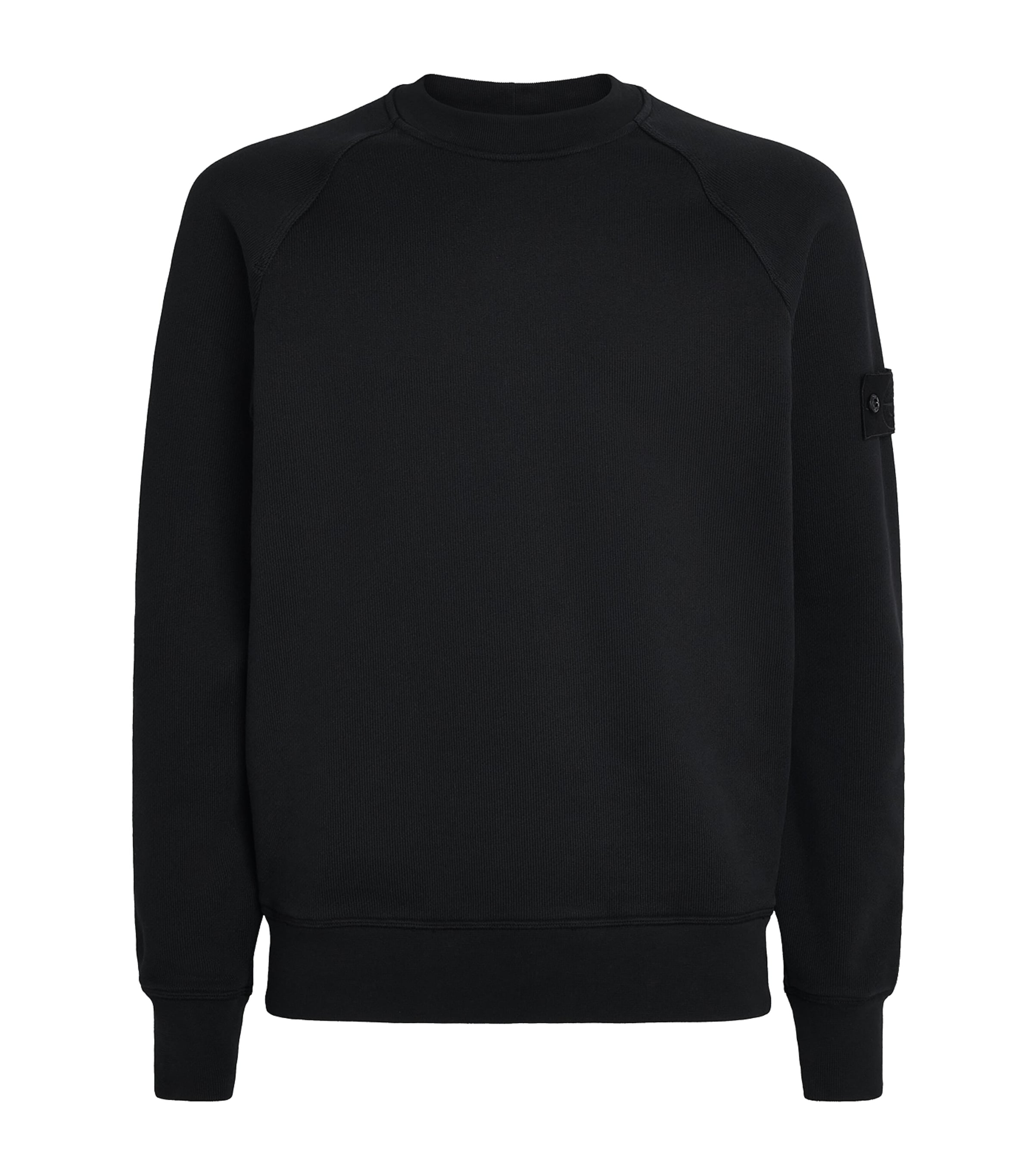 Stone Island Mens Organic Cotton Raglan-Sleeve Sweatshirt Image 1