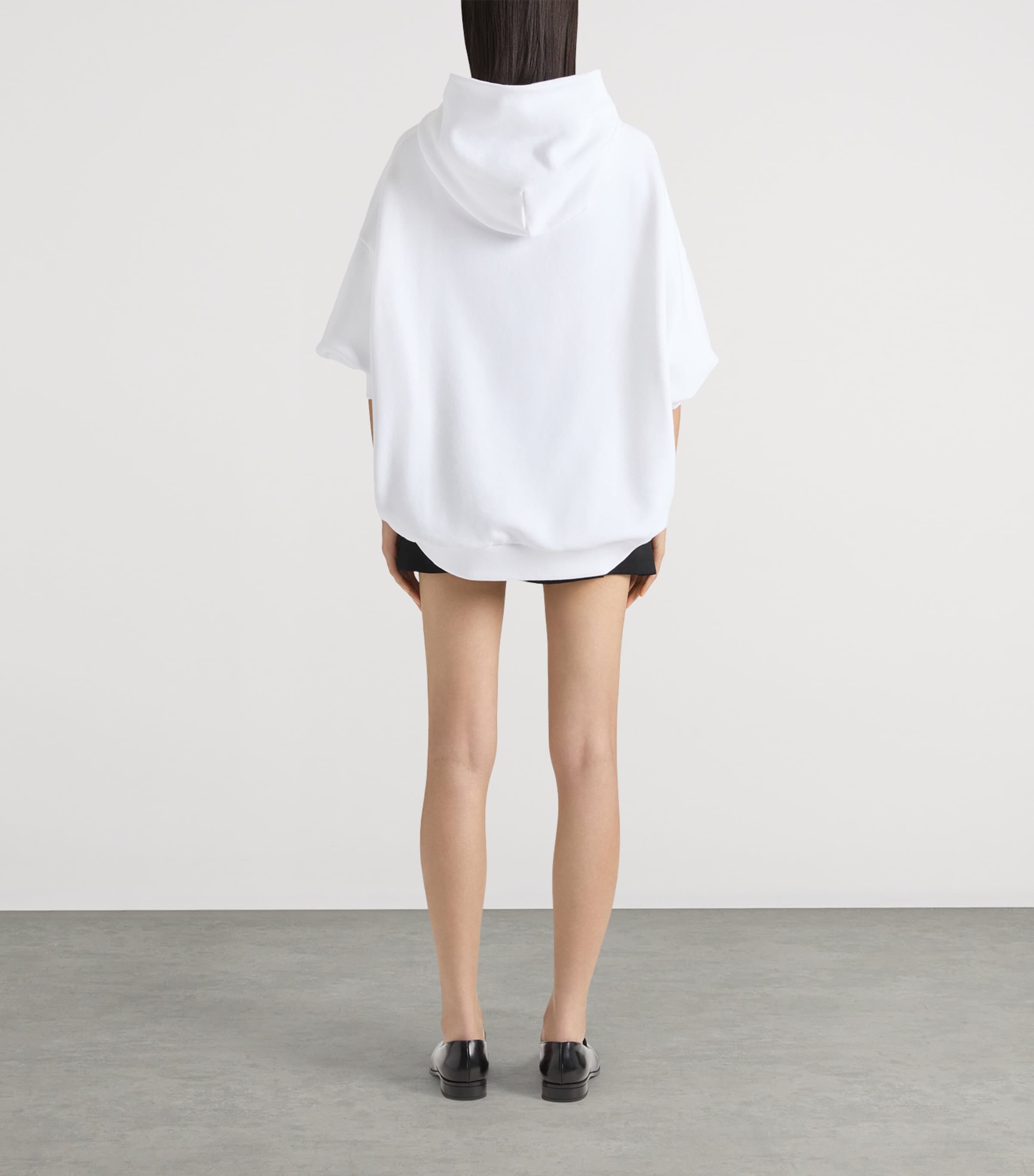 Clapperboard Print Hoodie WHITE/BLACK Image 3