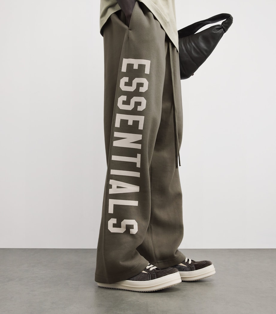 Cotton-Blend Wide-Leg Sweatpants MOSS Image 6