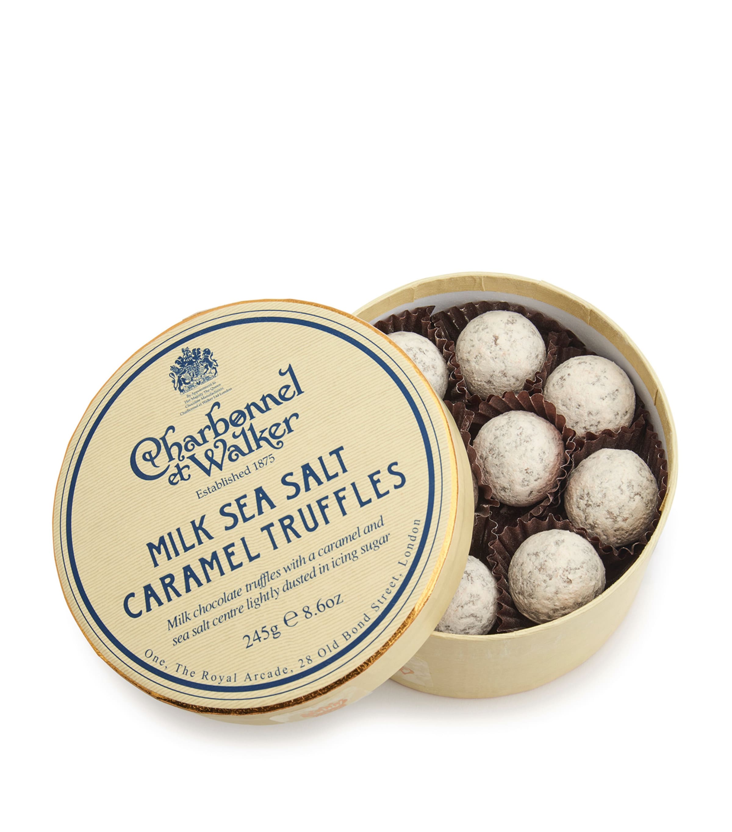 Charbonnel et Walker Milk Sea Salt Caramel Truffles (245g) | Food | Chocolates | Chocolate Truffles | Designers | Charbonnel et Walker