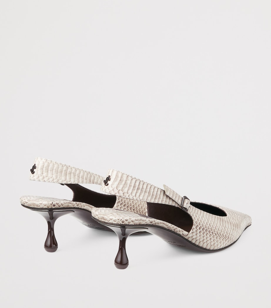 Amel 50 Leather Slingback Pumps ROCCIA Image 3