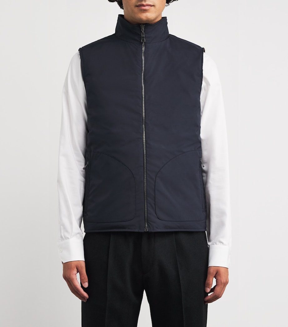 Cashmere-Down Reversible Gilet TX4.3 NAVY TX4.25/26 Image 6