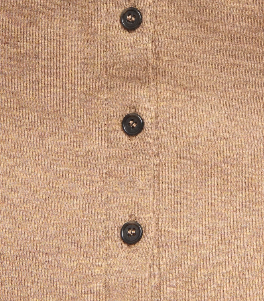 Organic Cotton-Blend Ultimate Shirt CAMEL MELANGE Image 5