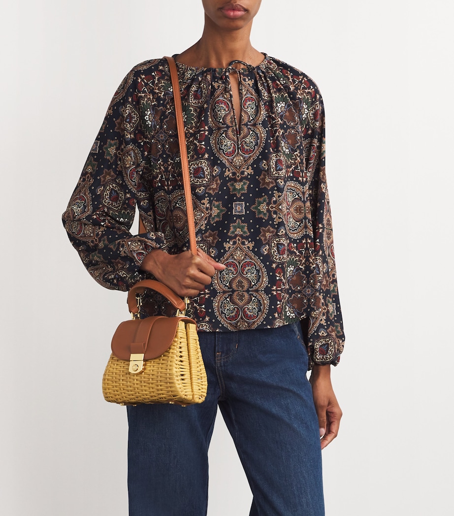 Small Wicker Avenue Top-Handle Bag HAZELWOOD Image 2