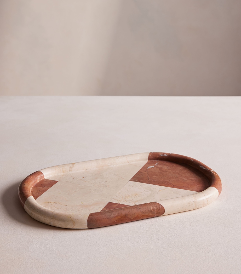 Large Marble Adley Tray (46cm) NO COLOUR Image 2