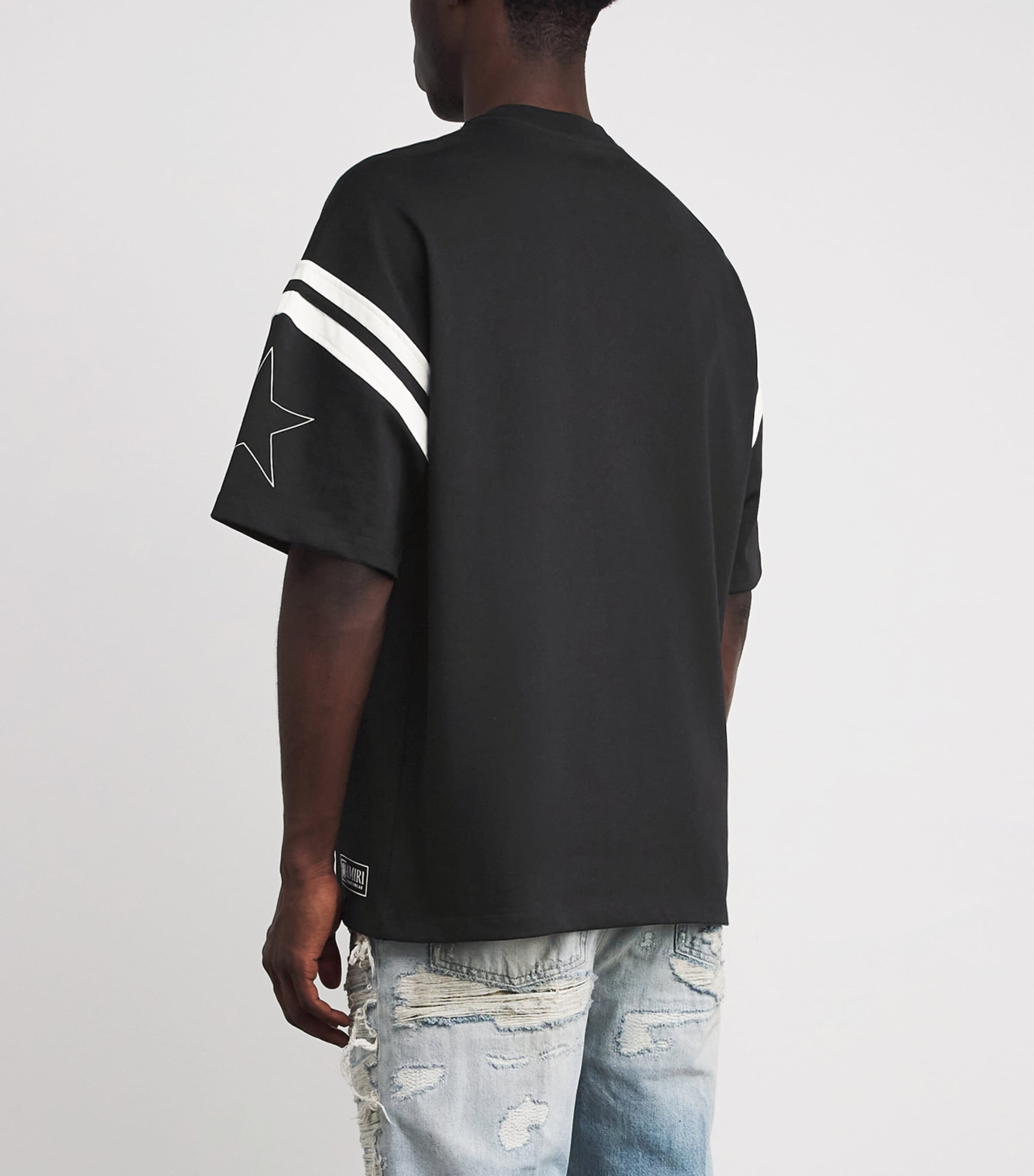 Cotton Sports T-Shirt BLACK Image 4