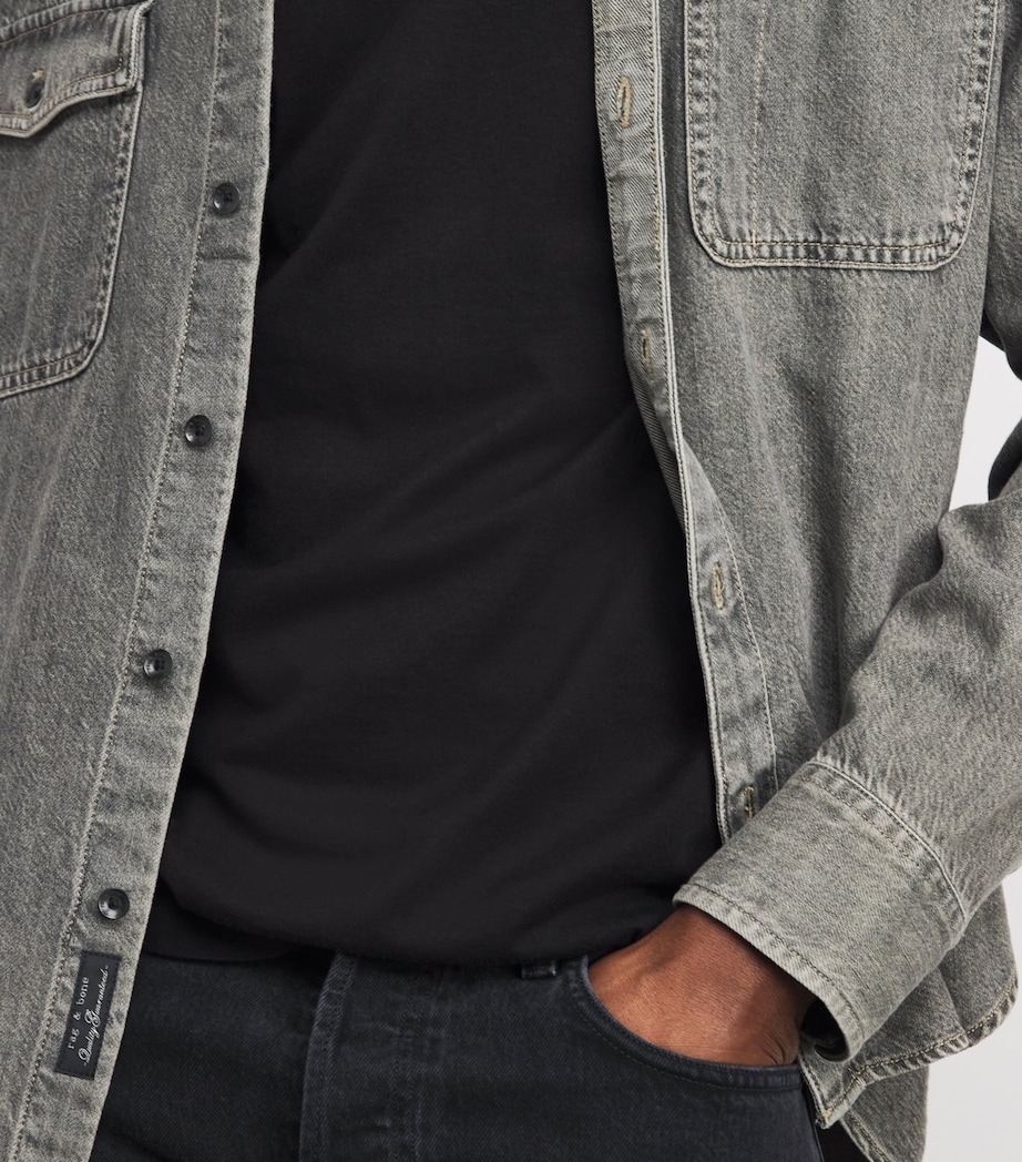 Pima Cotton Sorden T-Shirt BLACK W1086 Image 6