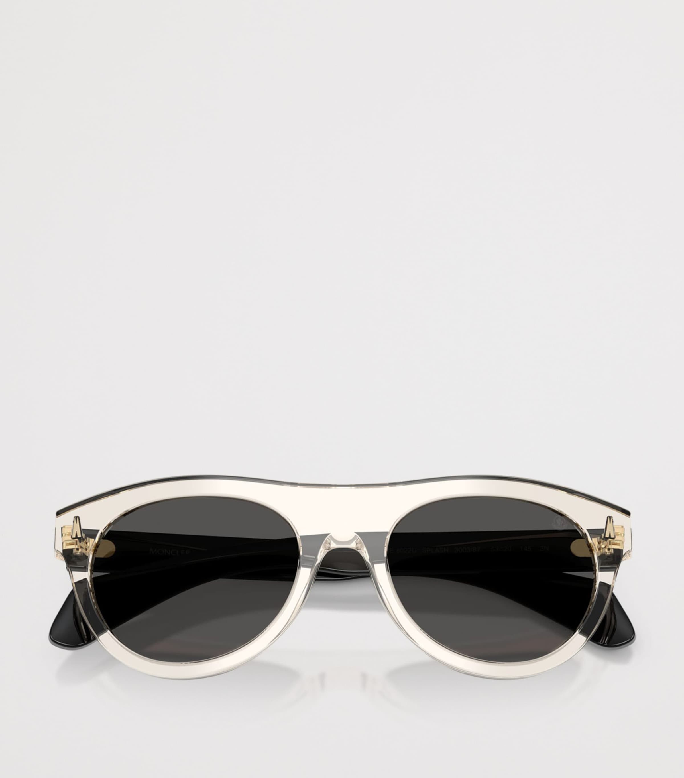 Moncler Splash Round Sunglasses White Image 5
