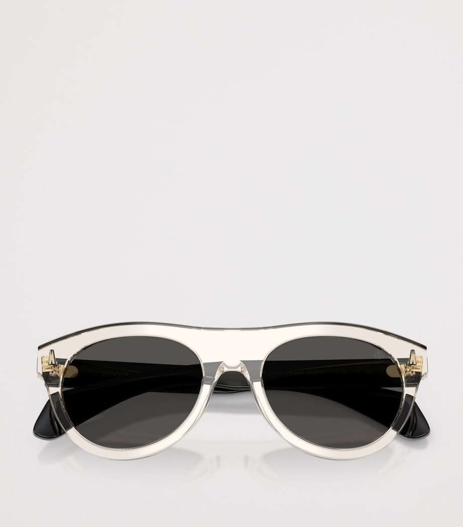 Moncler Splash Round Sunglasses White Image 5